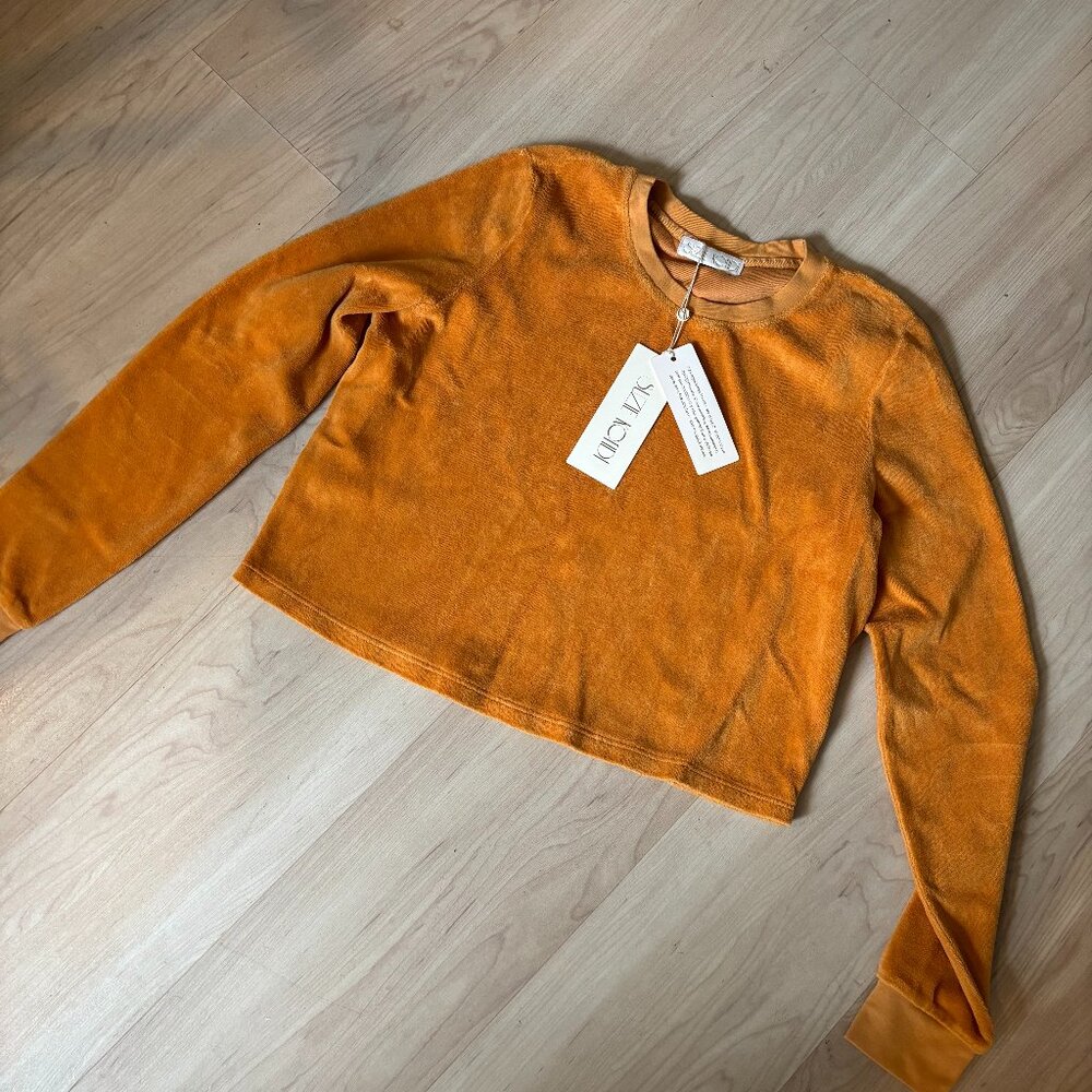 (NWT) Suzi Kondi: Keshni Long Sleeve Sweatshirt in Velour